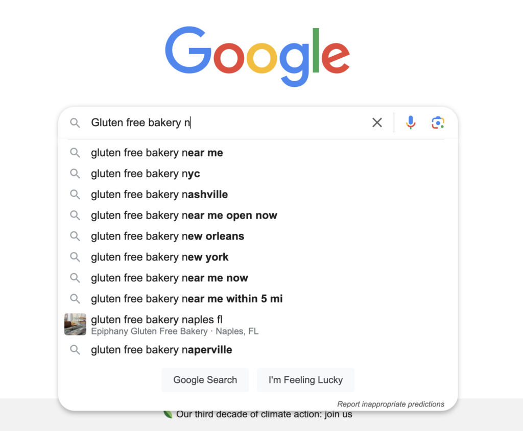 google autocomplete 